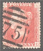 Great Britain Scott 33 Used Plate 212 - ND